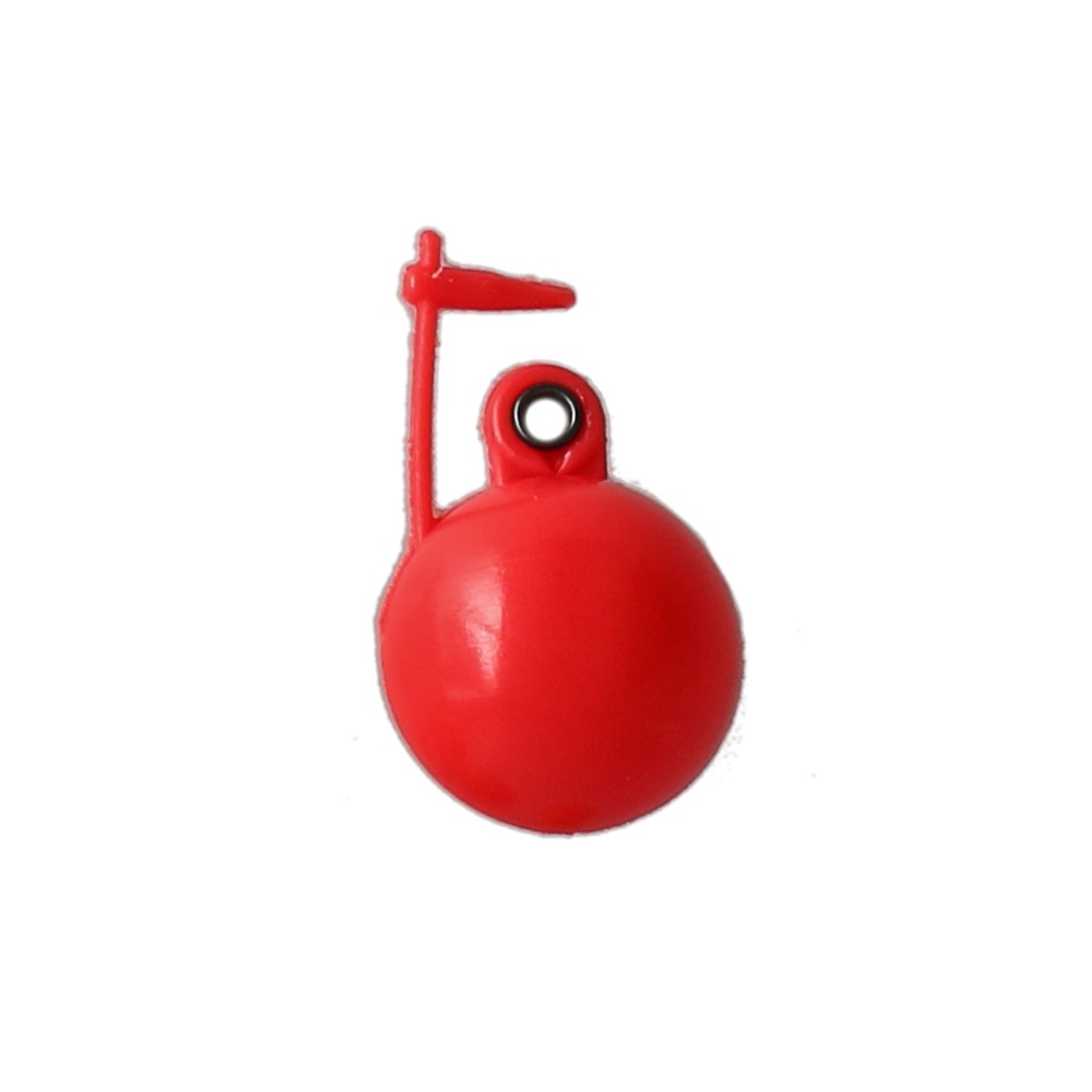 Thingamabobber with tope 3/4 fire RED 3 pc